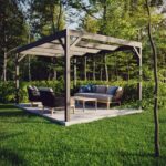 Pergola med infällda överliggare - Byggbeskrivning
