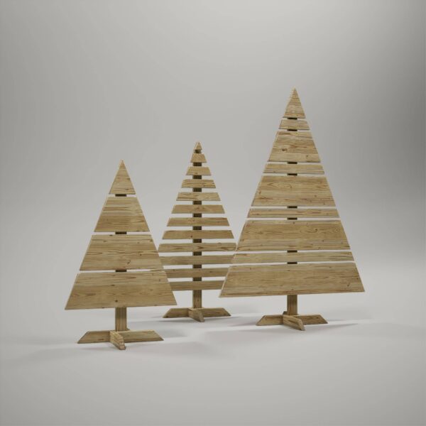 Descripción de construcción de árboles de Navidad de madera que puedes construir tú mismo