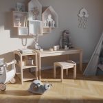 Play table Luna with stool and shelf - DIY Plan