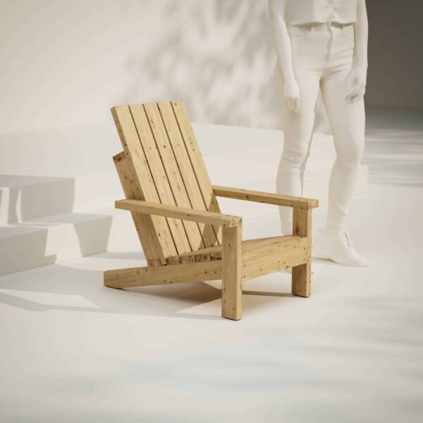 Instrucciones de construcción de silla adirondack moderna para niños - guía DIY
