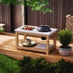 Grillbenk med betongplate - Byggebeskrivelse