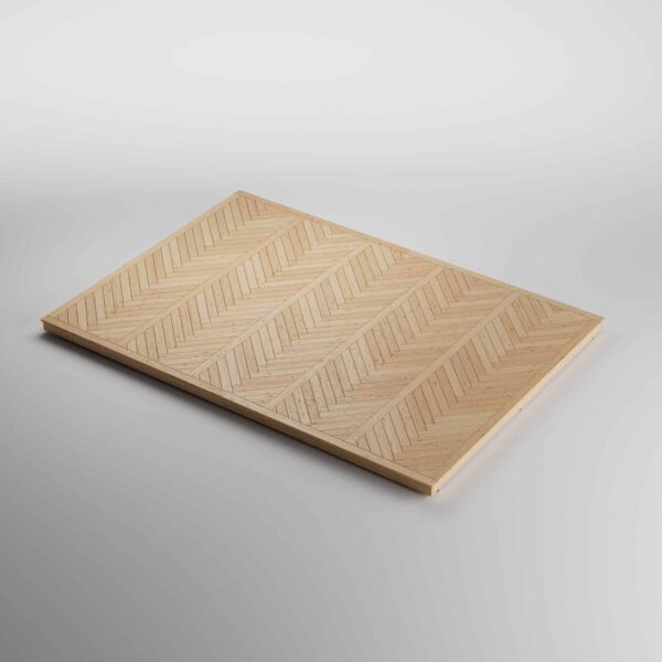 Description de construction pour un patio avec motif en chevron. 4,3x6,1m de taille - Construit soi-même