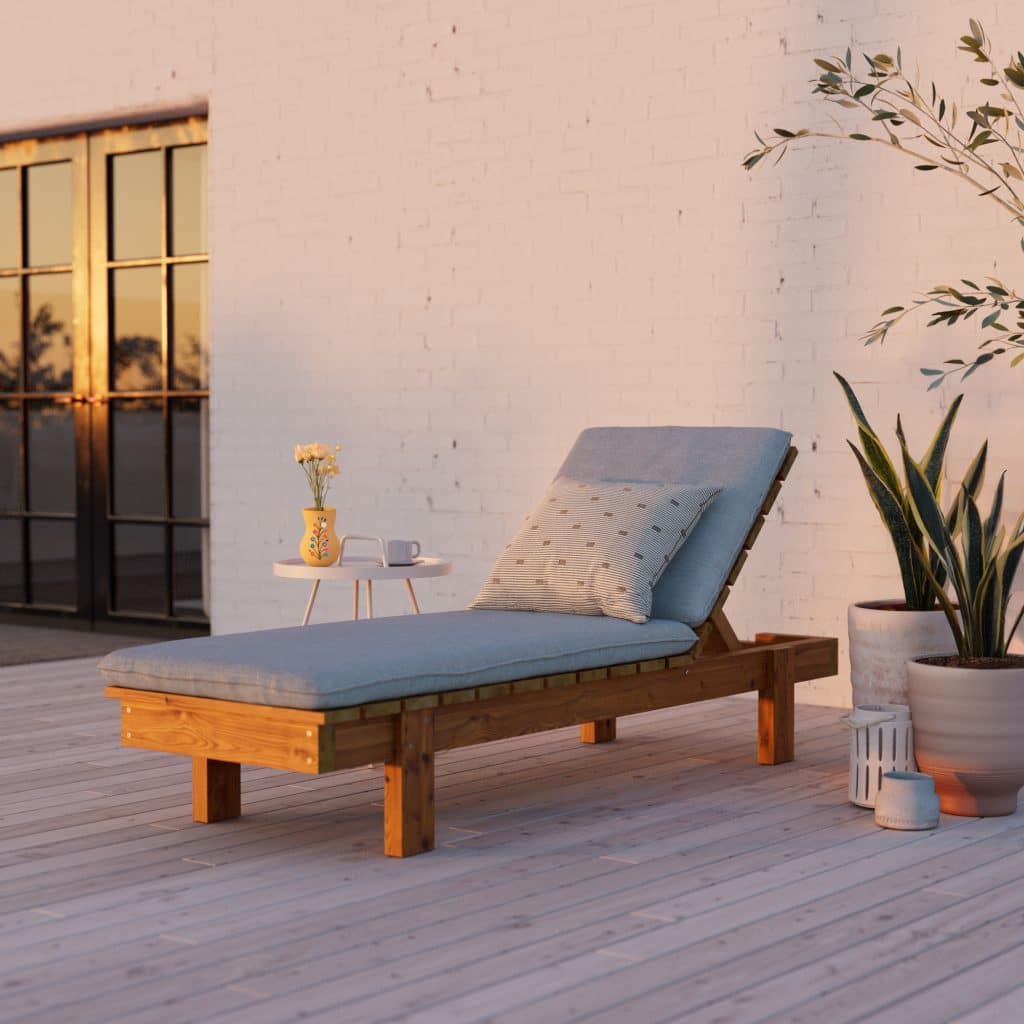 Build a simple sunbed